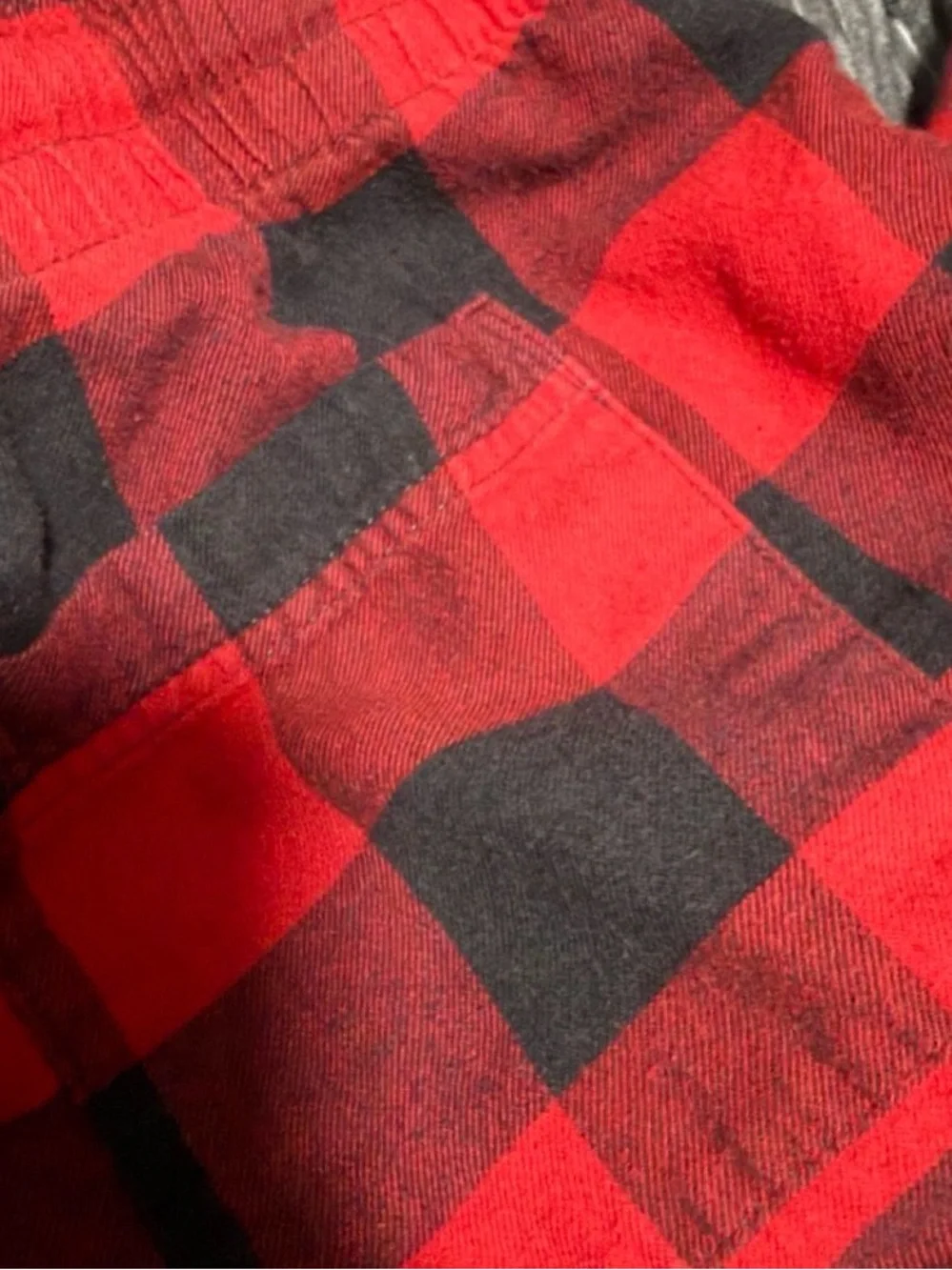 American Eagle Outfitters Red and Black Buffalo Plaid Joggers
